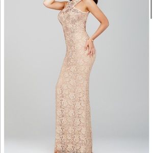 Brand New Jovani Pink/Rose Gold Prom Dress Size 8